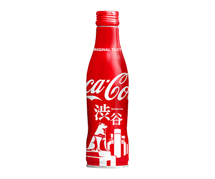コカ・コーラ　スリムボトル　渋谷限定デザイン缶